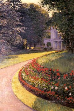 Gustave Caillebotte Painting - The Park at Yerres landscape Gustave Caillebotte